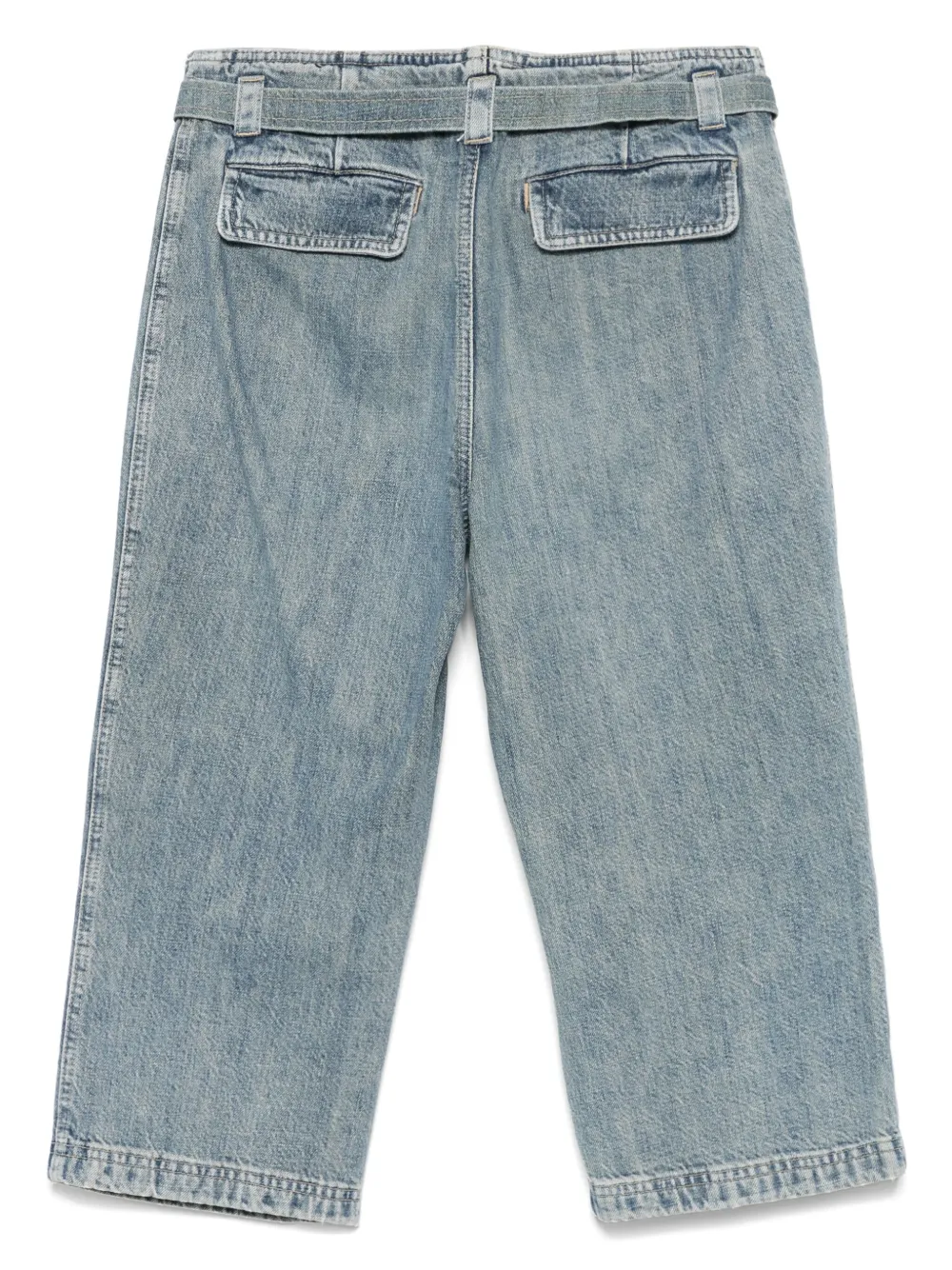 CHANEL Pre-Owned 2000s jeans met ceintuur - Blauw