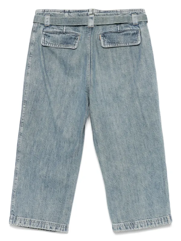 CHANEL シャネル CHANEL Pre-Owned 2000s Belted Jeans | Blue | FARFETCH CA