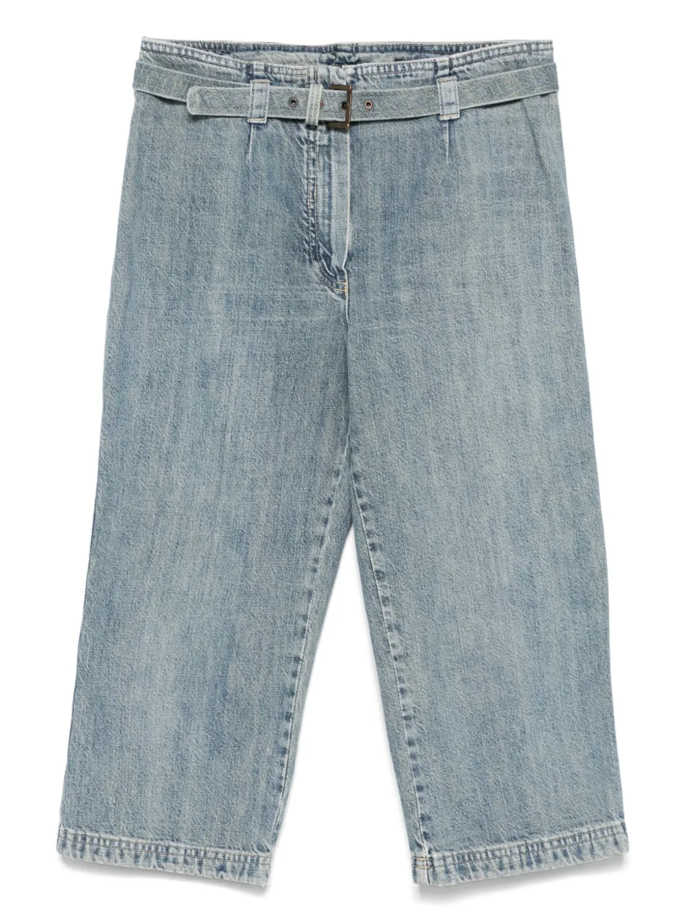 CHANEL Pre-Owned 2000s belted jeans | Blue | Image 1