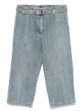 CHANEL Pre-Owned 2000s belted jeans - Blue