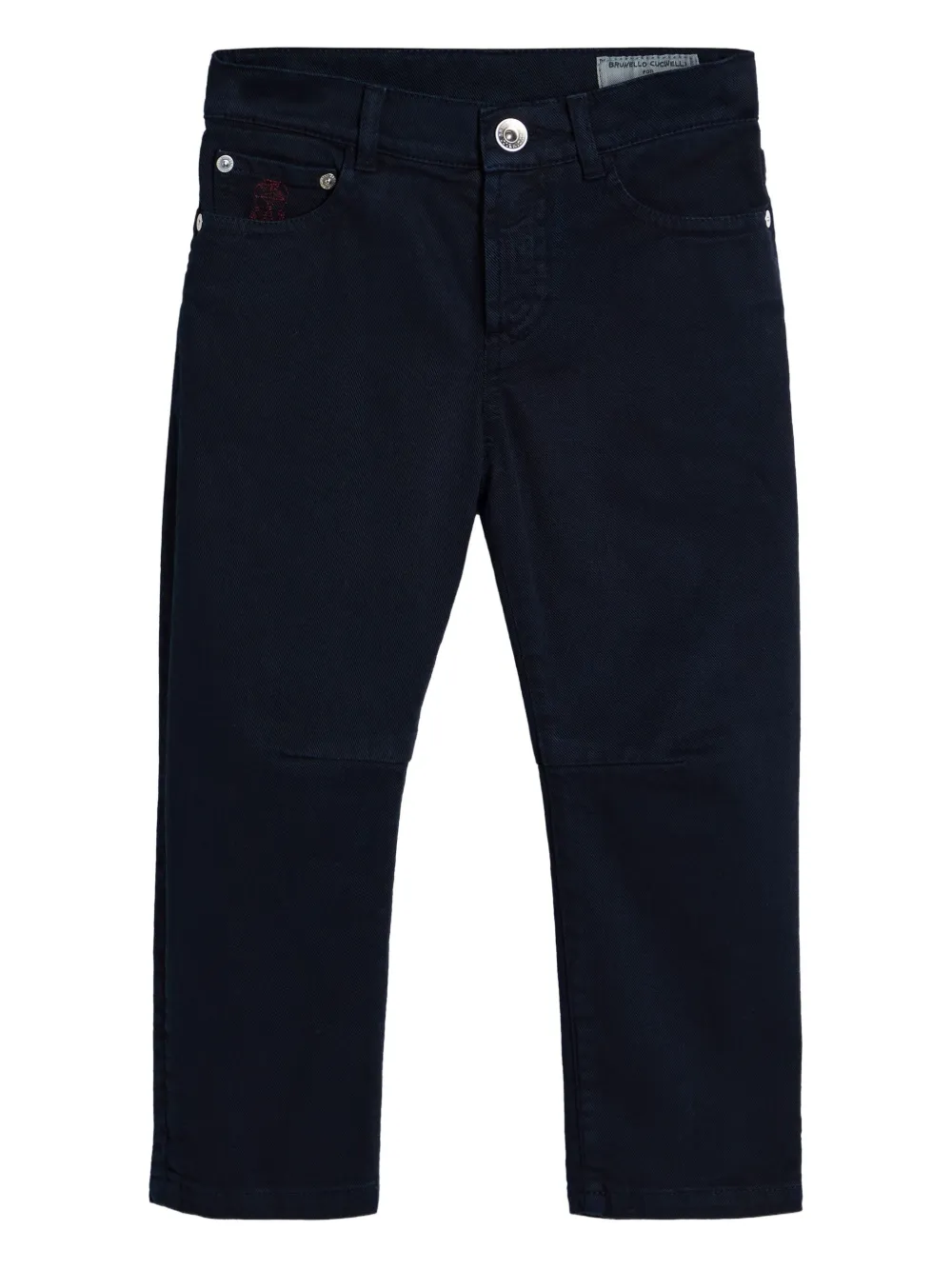 Brunello Cucinelli Kids five-pocket jeans Blauw