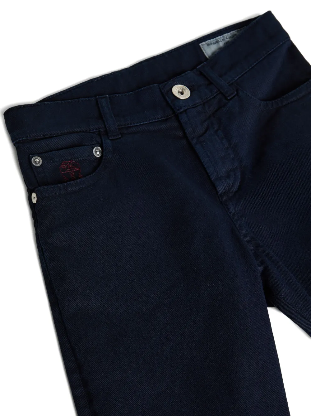 Brunello Cucinelli Kids five-pocket jeans Blauw