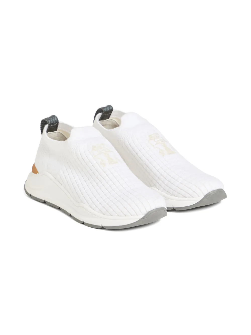 Brunello Cucinelli Kids Slip-on sneakers Wit
