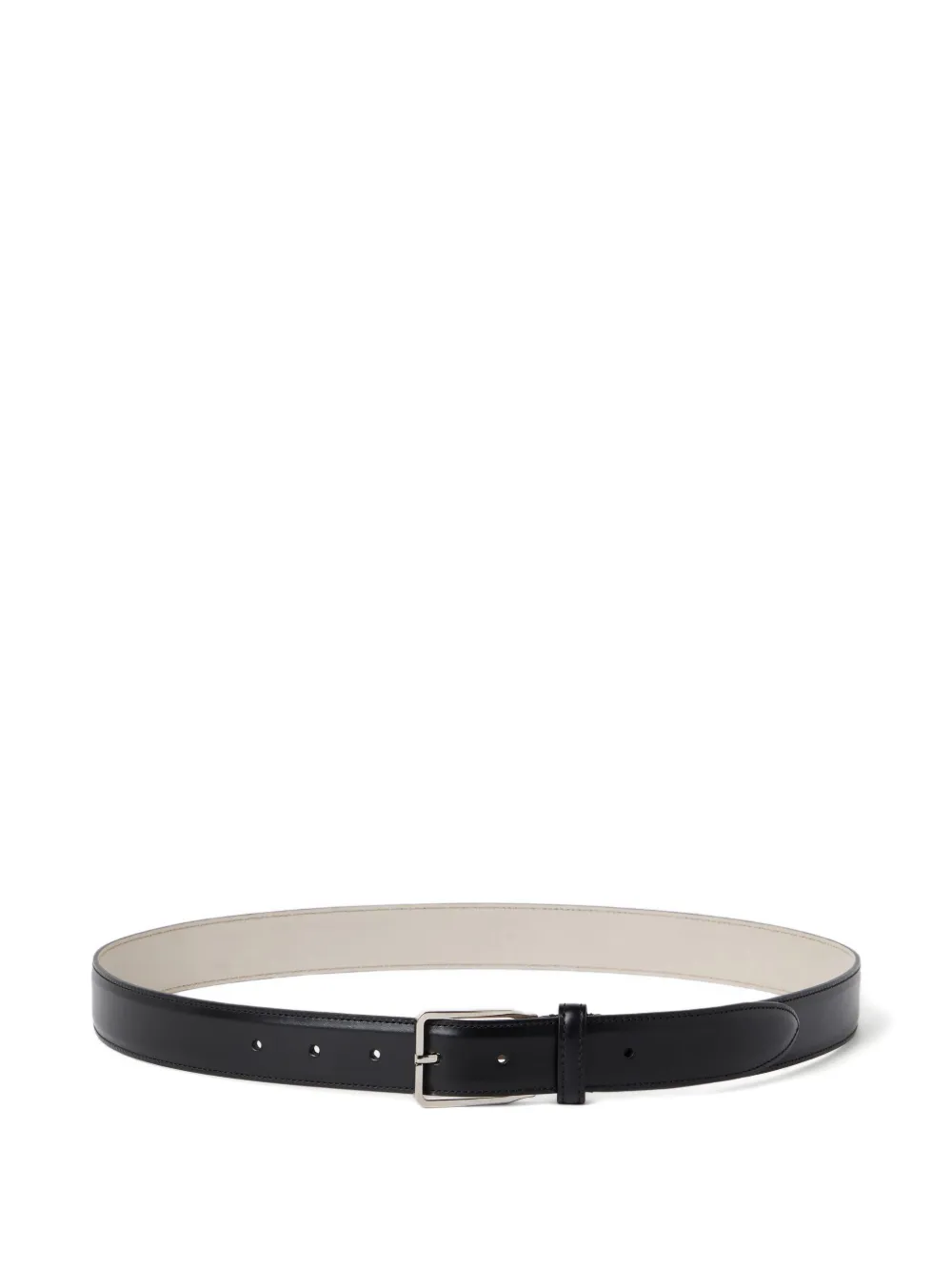 Brunello Cucinelli ceinture en cuir à design réversible | noir | Image 1