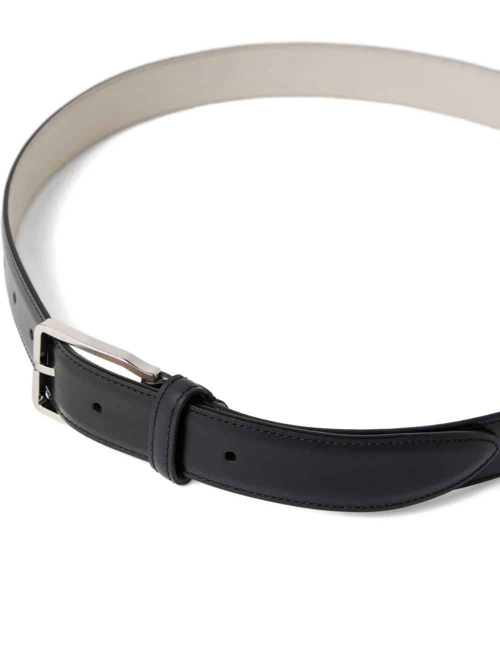 Brunello Cucinelli reversible leather belt - Zwart