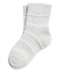 Brunello Cucinelli Kids striped cotton socks - Grey