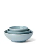 Brunello Cucinelli logo-embossed bowl set - Blue