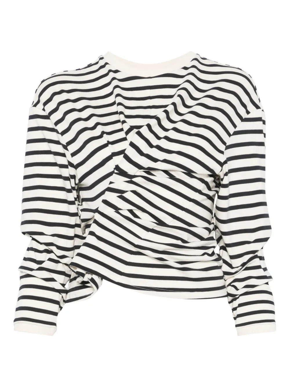A.W.A.K.E. Mode striped top - ホワイト A.W.A.K.E. Mode striped top - ホワイト