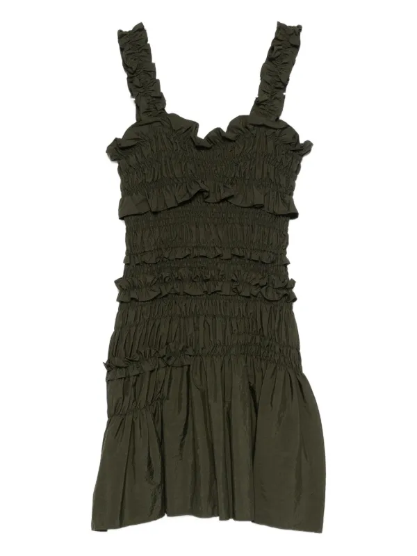 Cecilie Bahnsen Oona ミニドレス | グリーン | FARFETCH JP