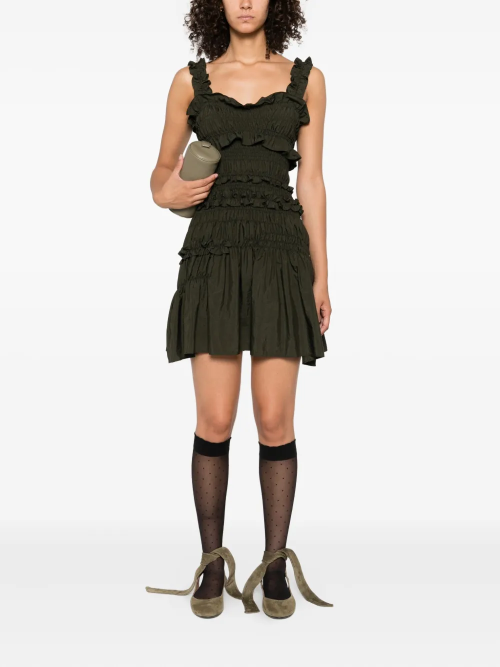 Cecilie Bahnsen Oona mini dress Groen