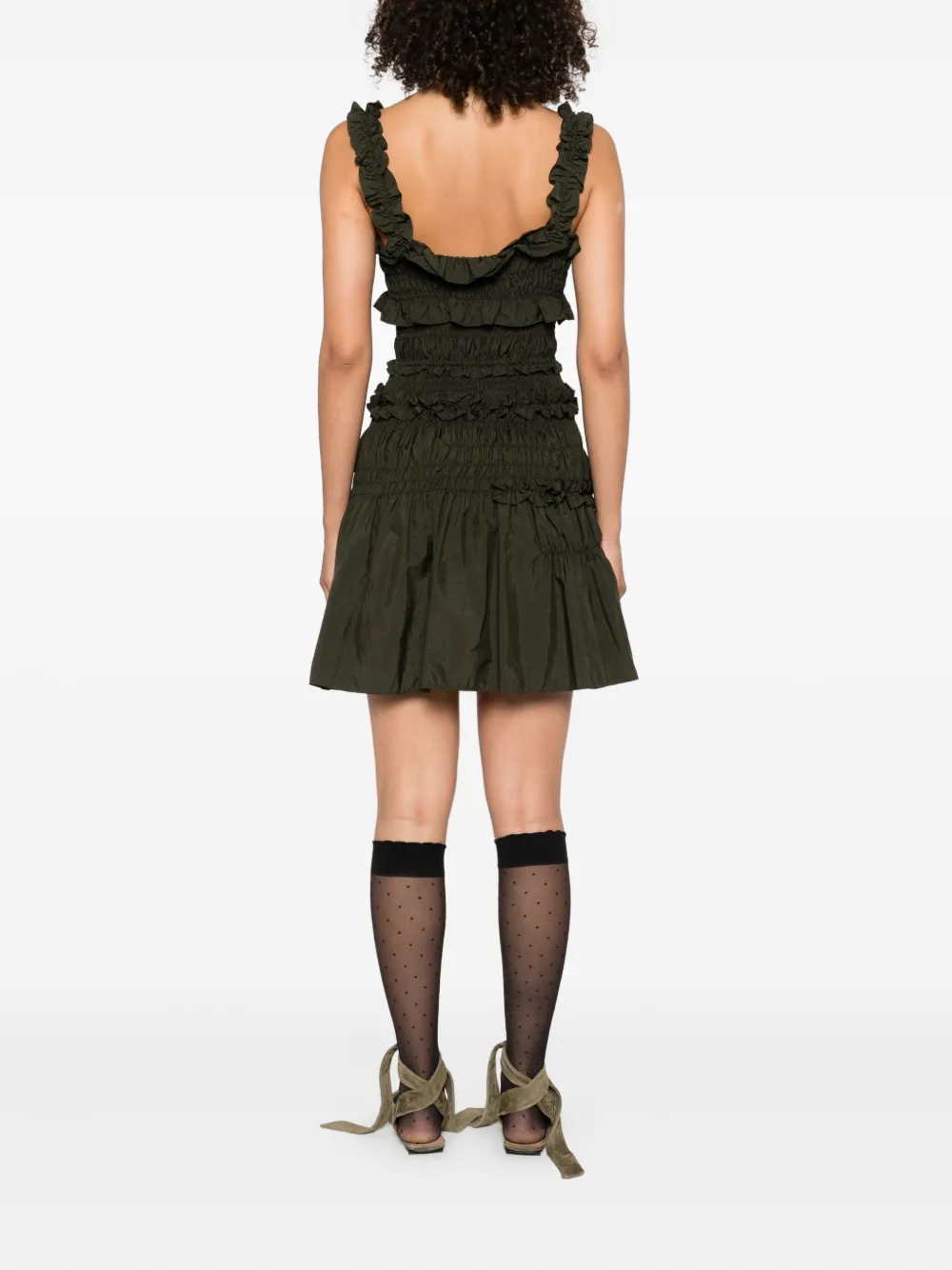 Cecilie Bahnsen Oona mini dress Groen