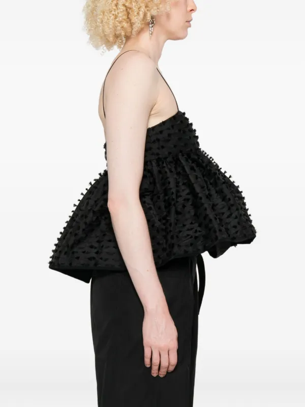 Cecilie Bahnsen 3D-detail Top | Black | FARFETCH