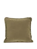 Soho Home Margeaux fringed square cushion (50cm x 50cm) - Green
