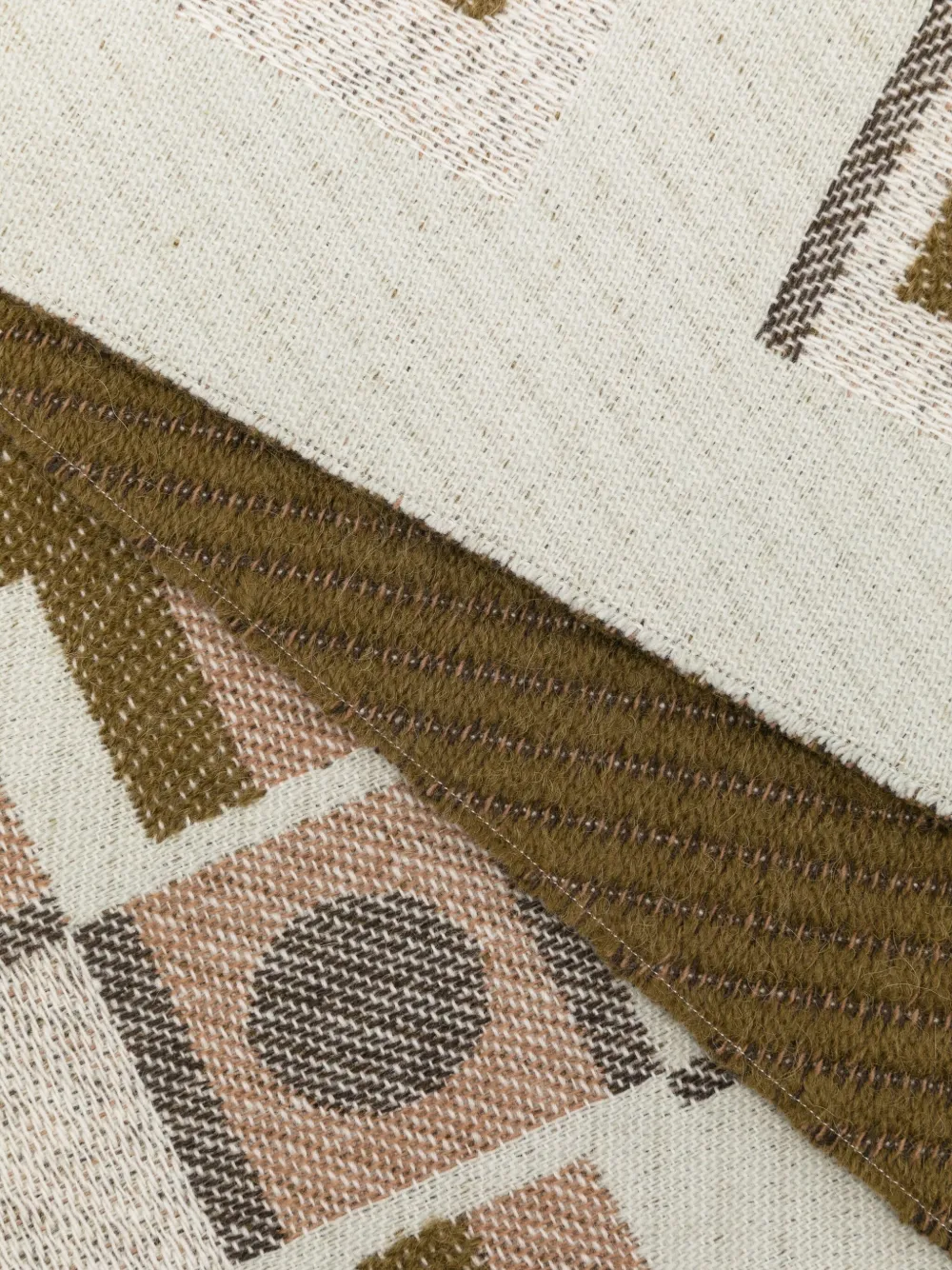 Soho Home Benton Geometric-pattern Throw In Brown