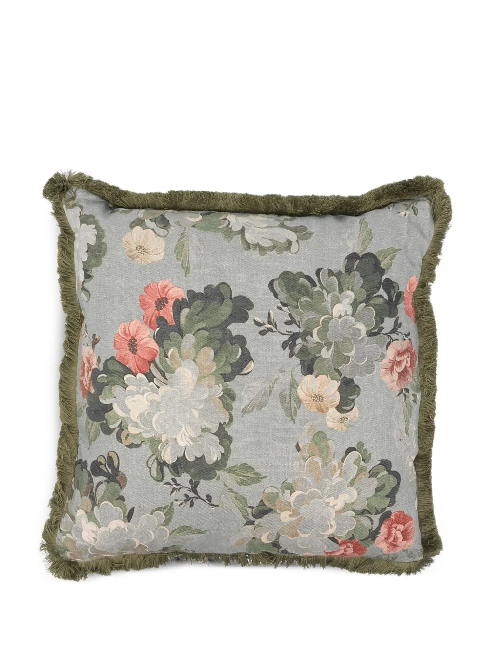 Soho Home floral-print linen cushion | Blue | Image 1
