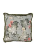 Soho Home floral-print linen cushion - Blue