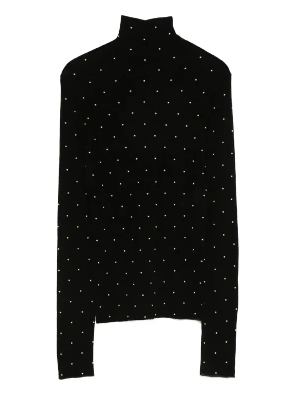 Rabanne Stud-embellished Jumper in Black