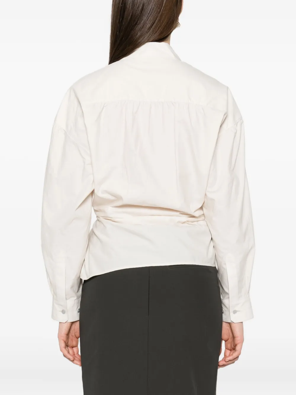 LEMAIRE classic-collar twisted shirt Beige