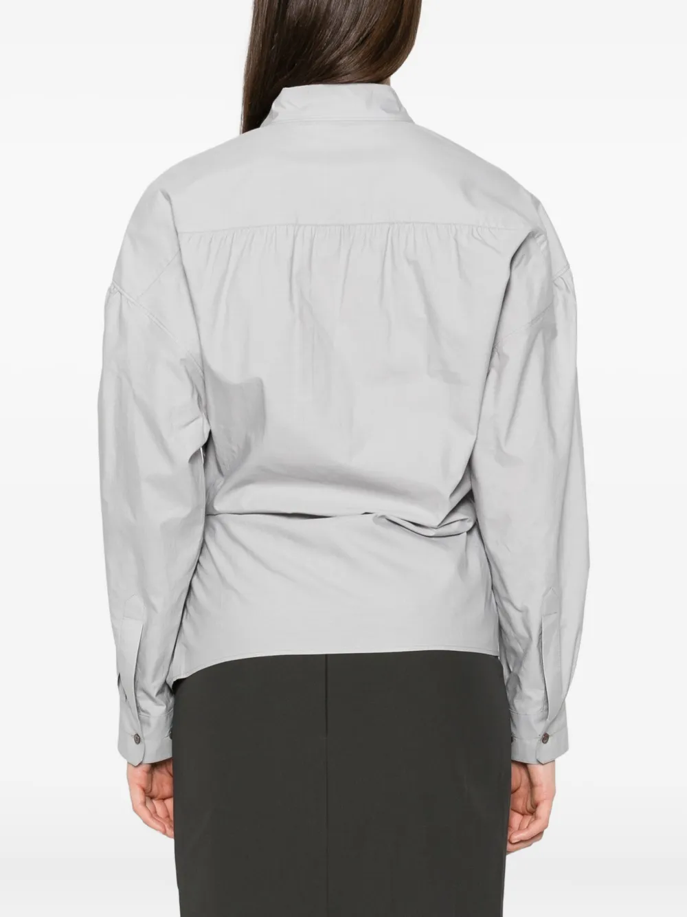 LEMAIRE classic-collar twisted shirt Grijs