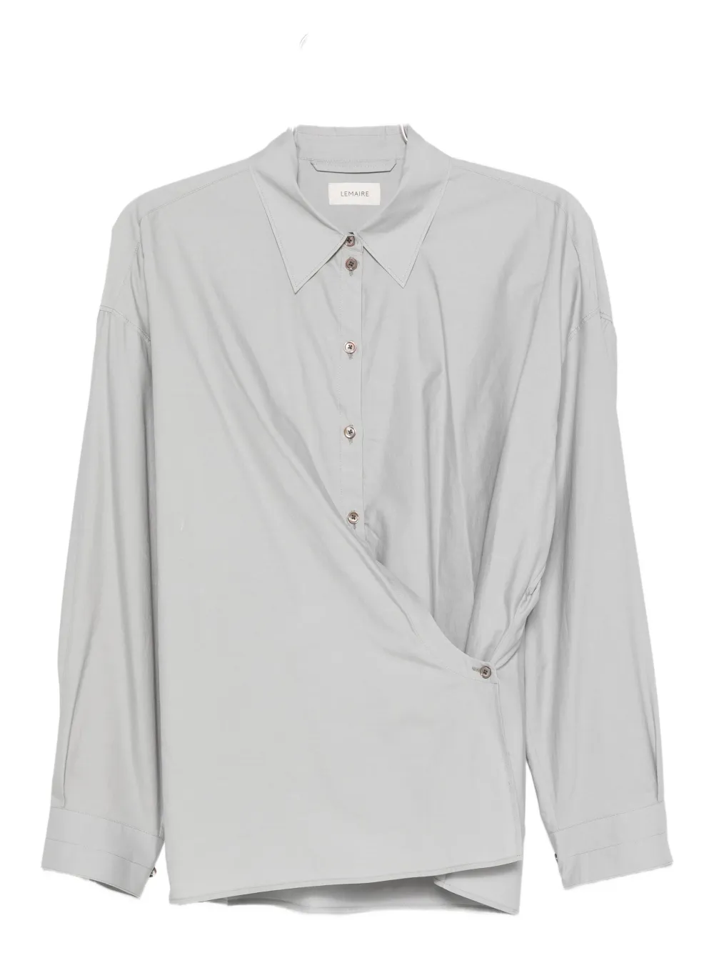 LEMAIRE classic-collar twisted shirt Grijs
