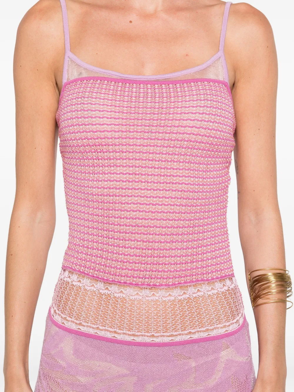 Roberta Einer Gebreide maxi-jurk Roze
