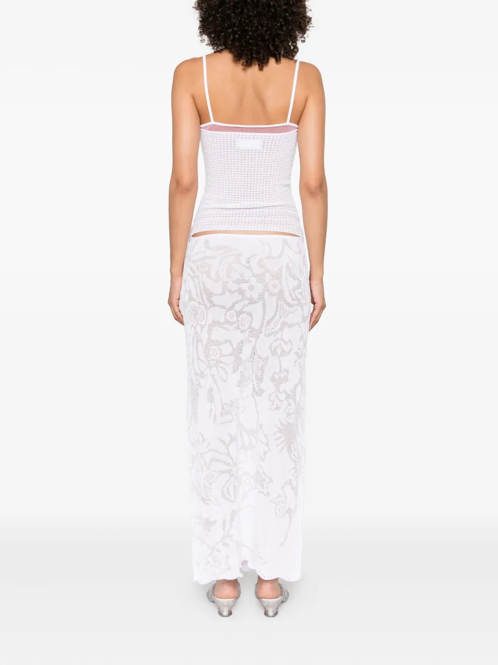 Roberta Einer Delicate maxi-jurk Wit