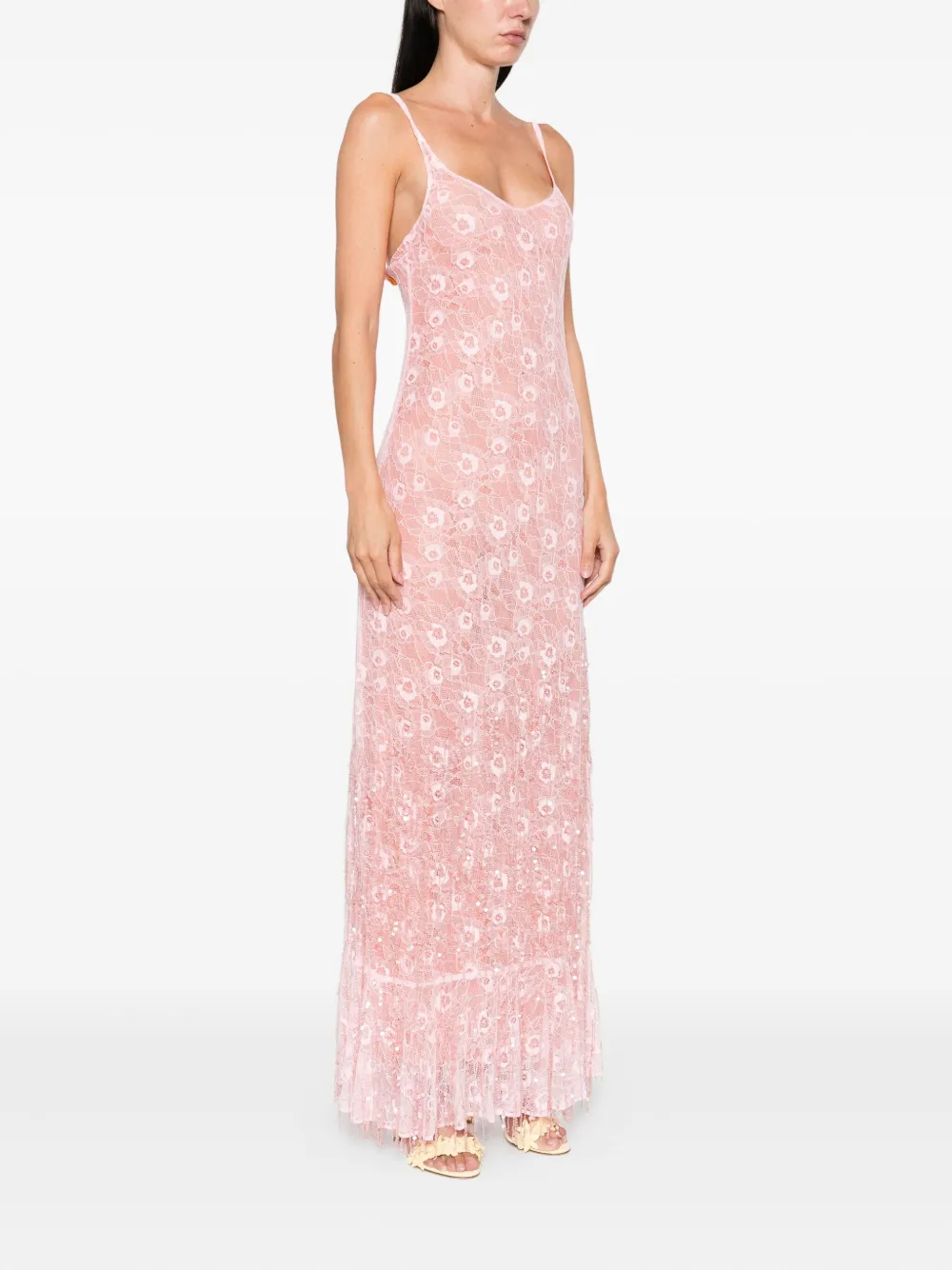 Roberta Einer Anita maxi-jurk Roze