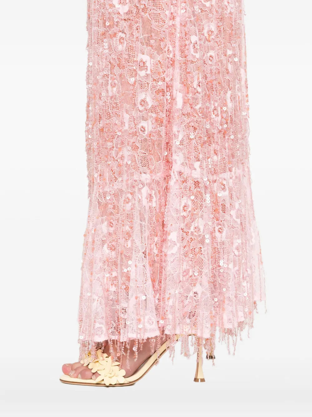 Roberta Einer Anita maxi-jurk Roze