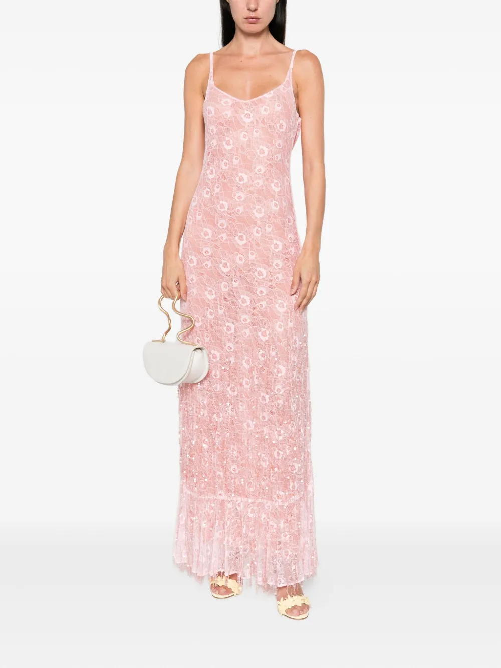Roberta Einer Anita maxi-jurk Roze