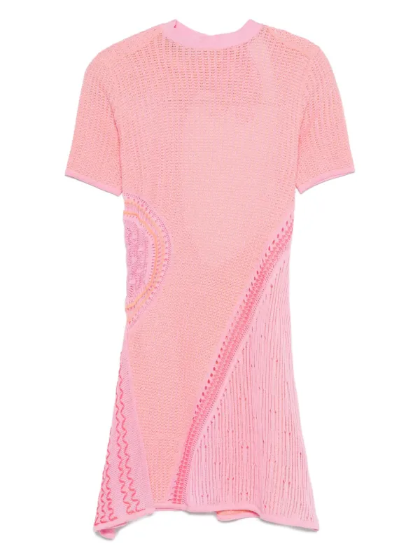 roberta einer dress pink ANGEL PLUNGE MINI DRESS