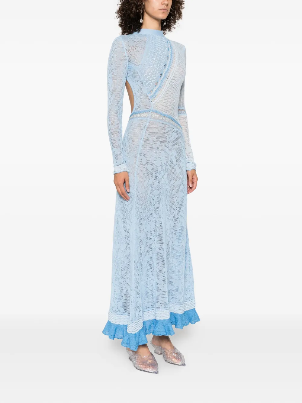 Roberta Einer Cielo maxi-jurk Blauw