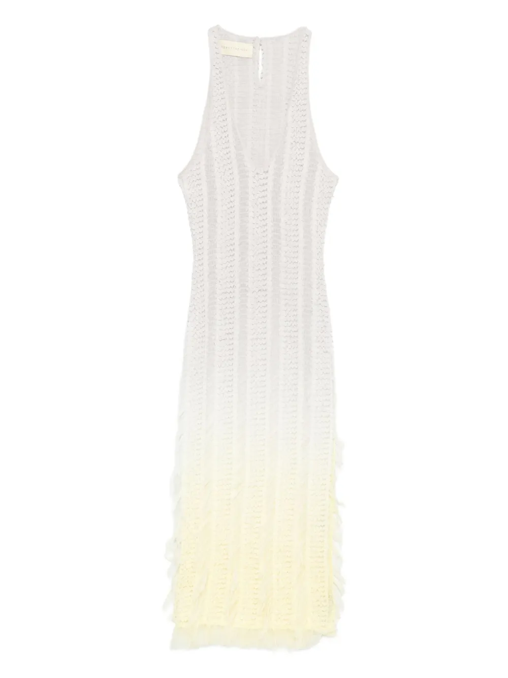 Roberta Einer Angel Plunge-neck Ombré Midi Dress In Multi