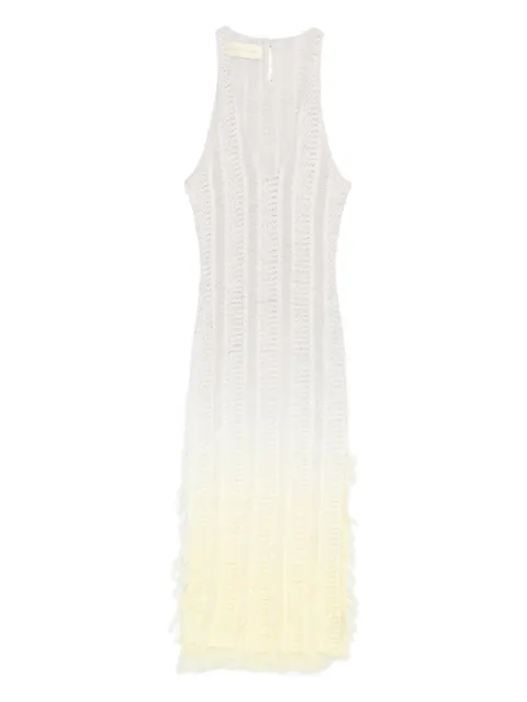 Roberta Einer Angel plunge-neck ombré midi dress