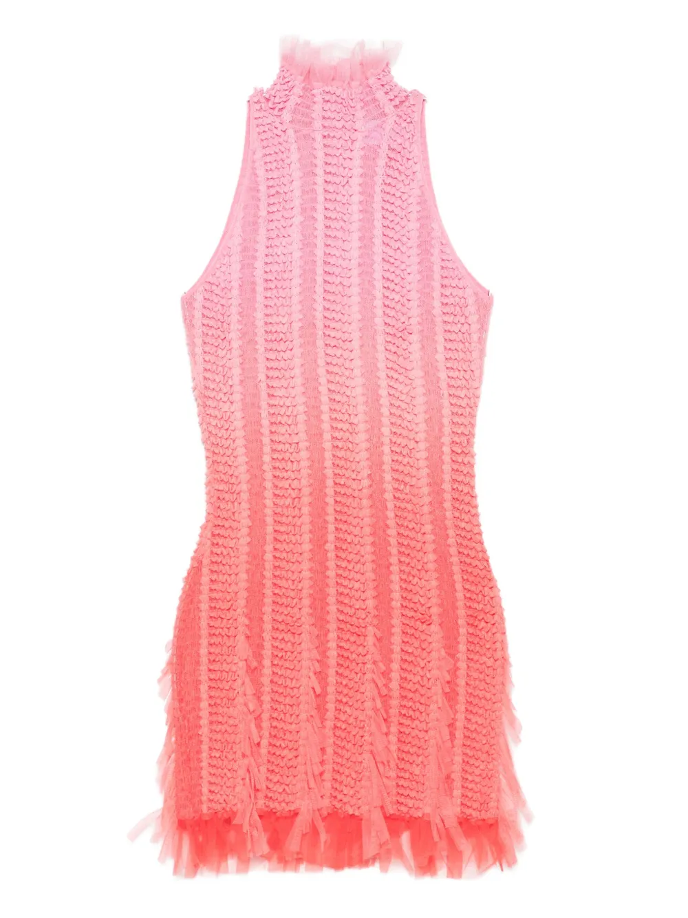 Roberta Einer Angel high-neck frill-trimmed mini dress | Pink | Image 1