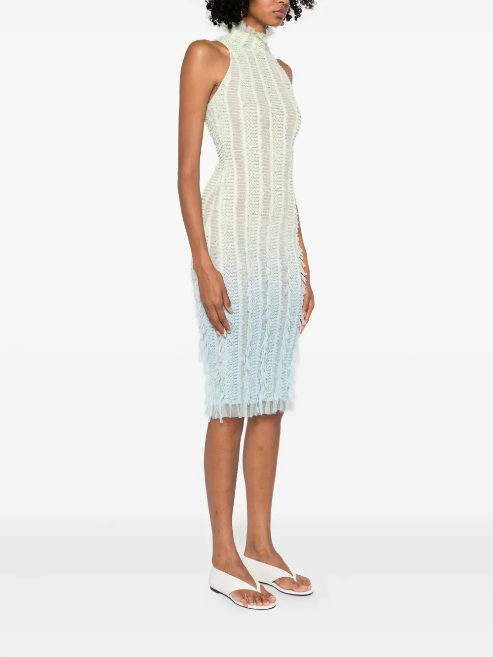 Roberta Einer Angel midi-jurk Groen