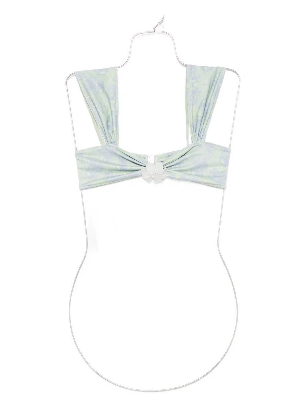 Roberta Einer printed bikini top | Green | Image 1