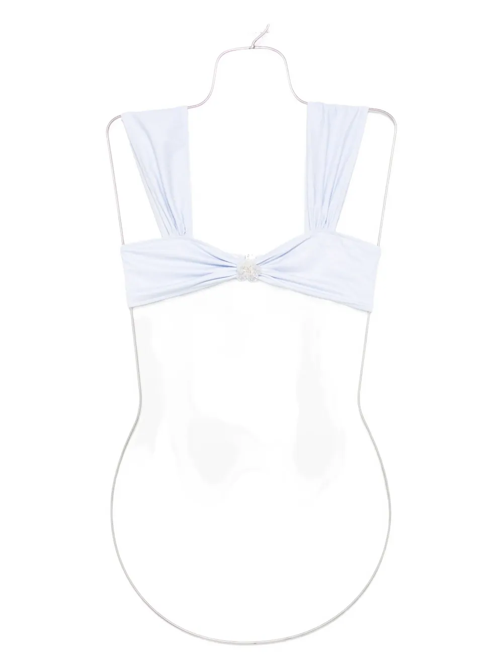 Roberta Einer floral-appliqué bikini top | Blue | Image 1