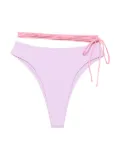 Roberta Einer x Kiss ‘n Thrill Sienna strap-detail bikini bottoms - Purple