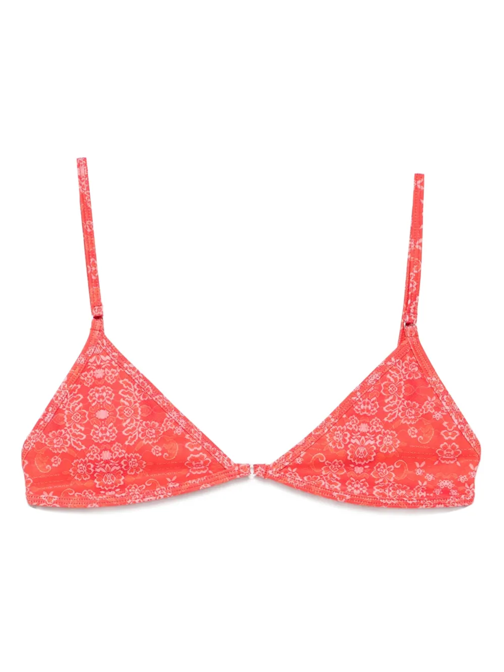 Roberta Einer Bikinitop met bloemenprint Rood