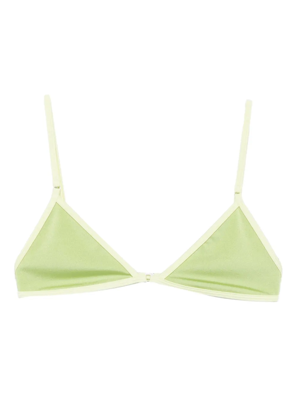Roberta Einer triangle-cup bikini top | Green | Image 1