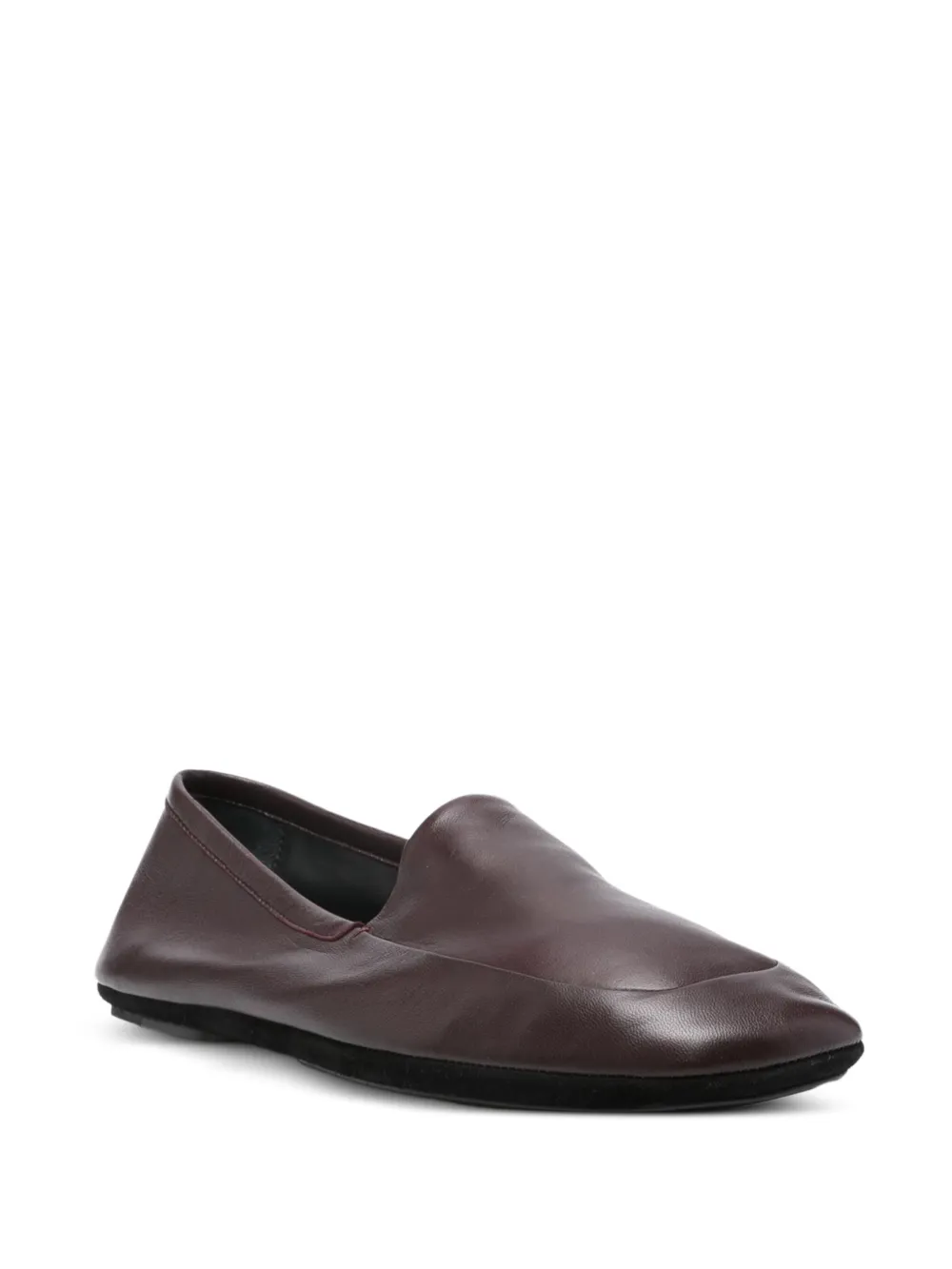 LEMAIRE nappa-leather indoor slippers Paars