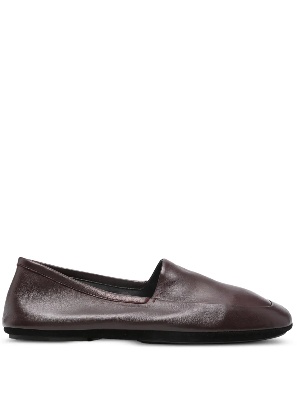LEMAIRE nappa-leather indoor slippers Paars