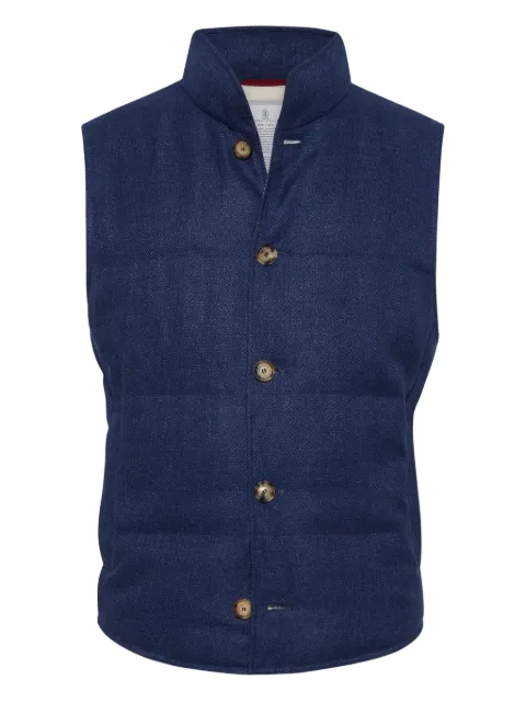 Brunello Cucinelli جيليه جينز مبطن