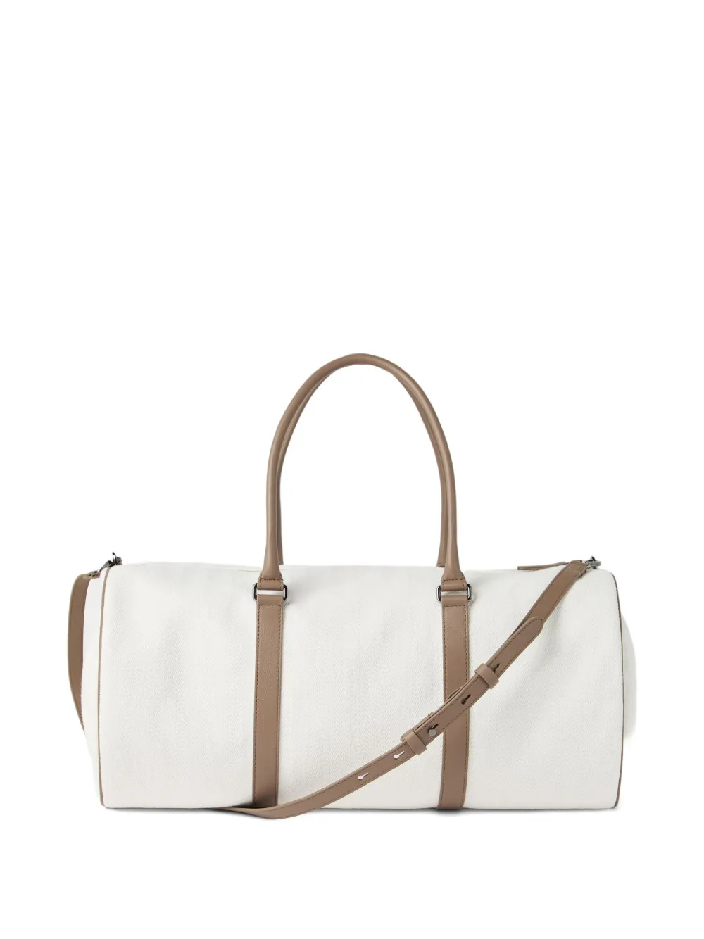 Brunello Cucinelli Chevron leather-trimmed holdall | Women | Image 2
