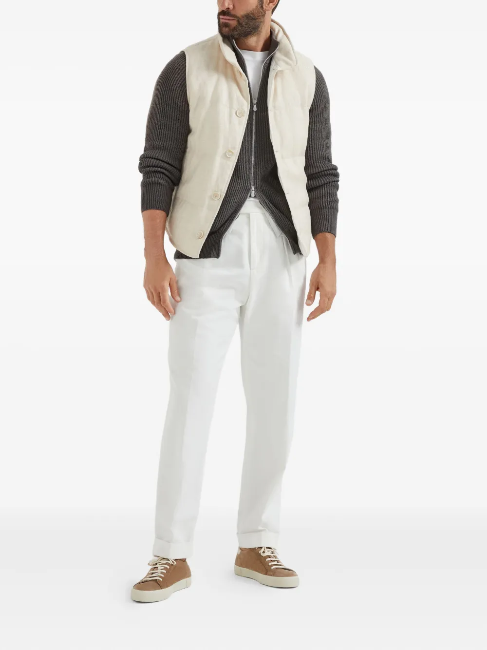 Brunello Cucinelli button-up padded gilet | Chalecos | Image 2