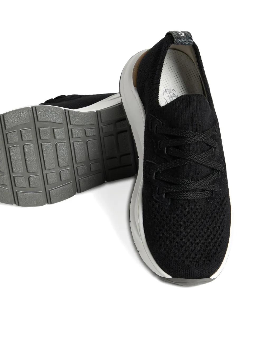 Brunello Cucinelli Kids lace-up sneakers Black