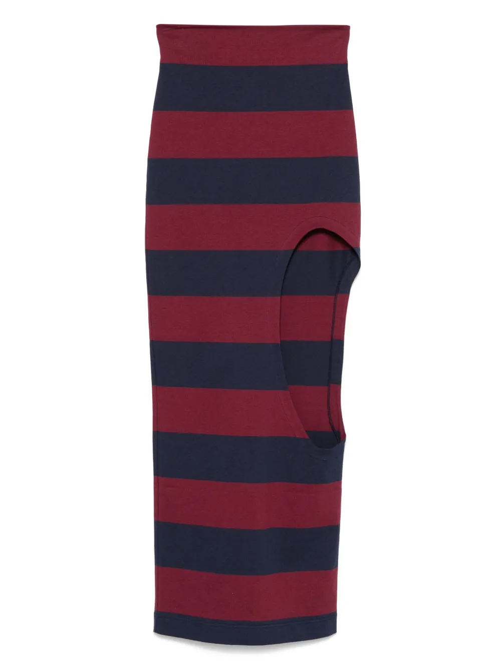 A.W.A.K.E. Mode striped maxi skirt - ブルー A.W.A.K.E. Mode striped maxi skirt - ブルー