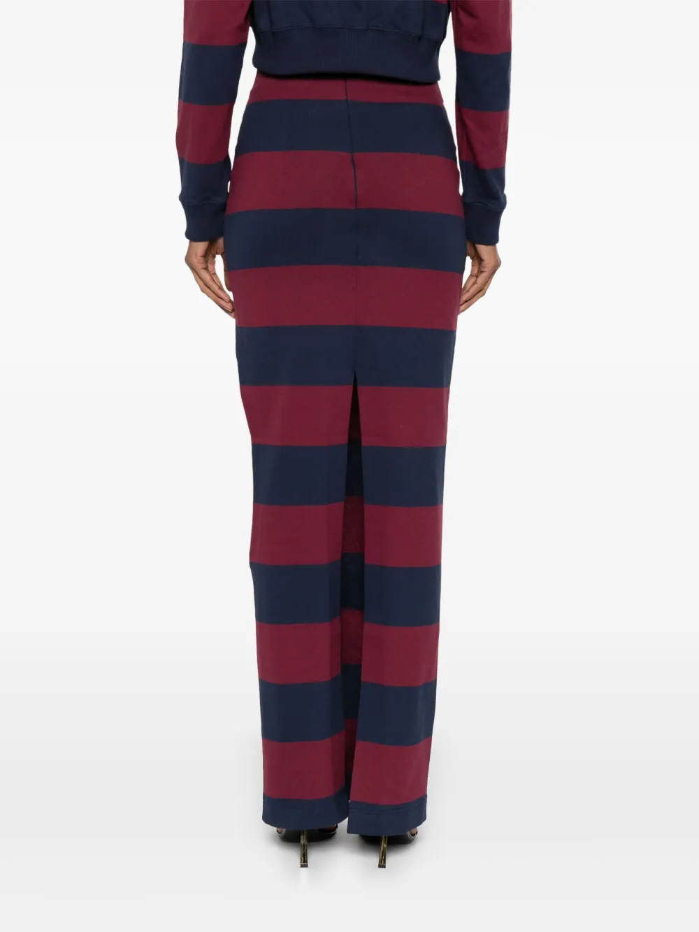 A.W.A.K.E. STRIPED MAXI SKIRT