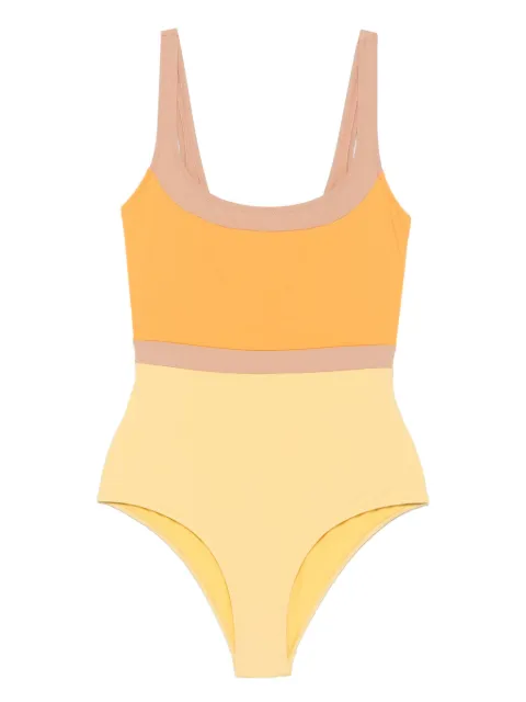 LAURA-URBINATI two-tone swimsuit