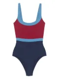 LAURA-URBINATI open-back swimsuit - Blue